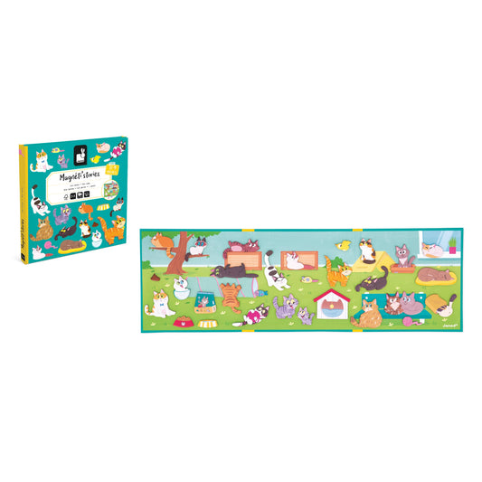 Magneti'stories magnetic book, Cats
