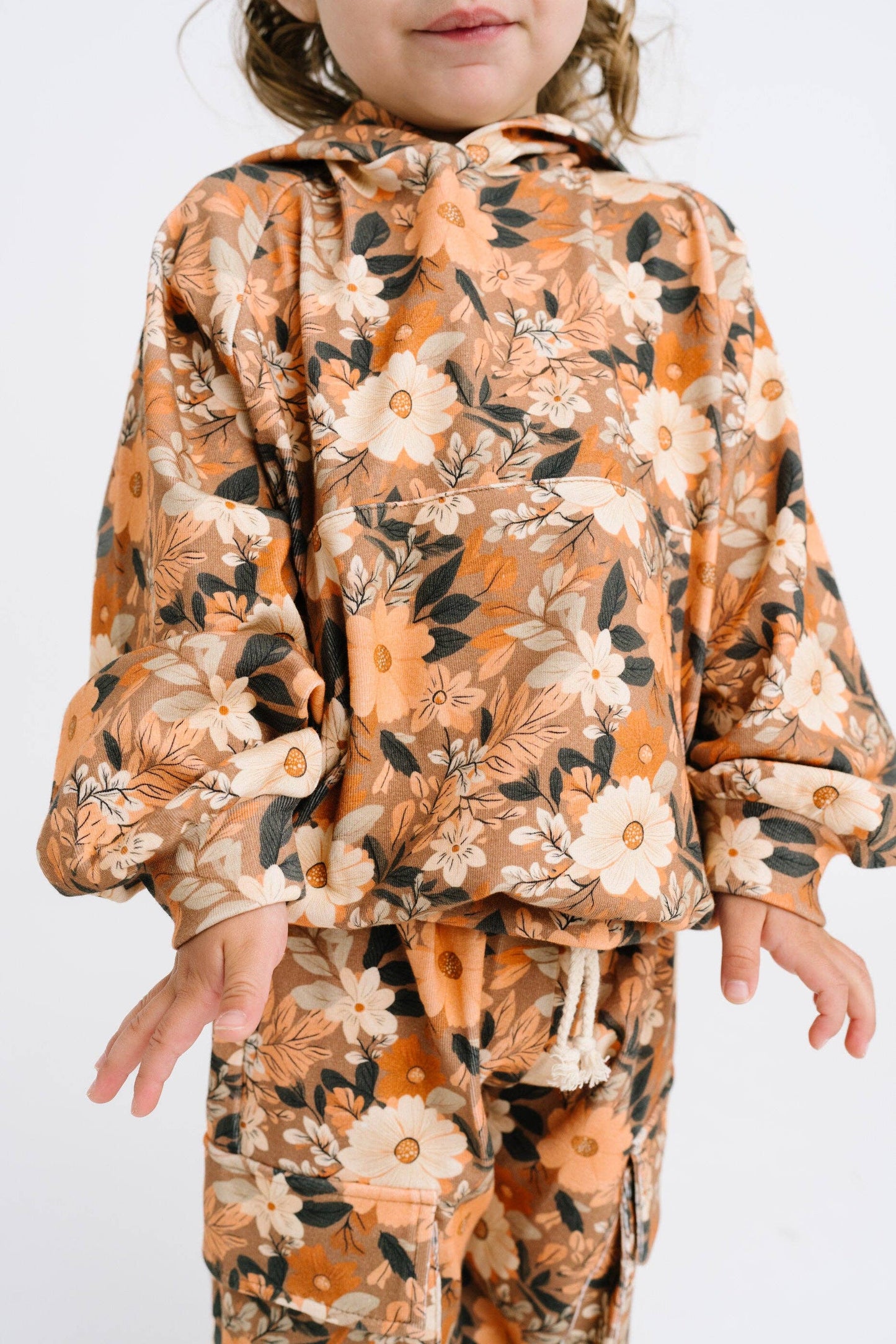 Warm Bloom Cargo Hoodie Set