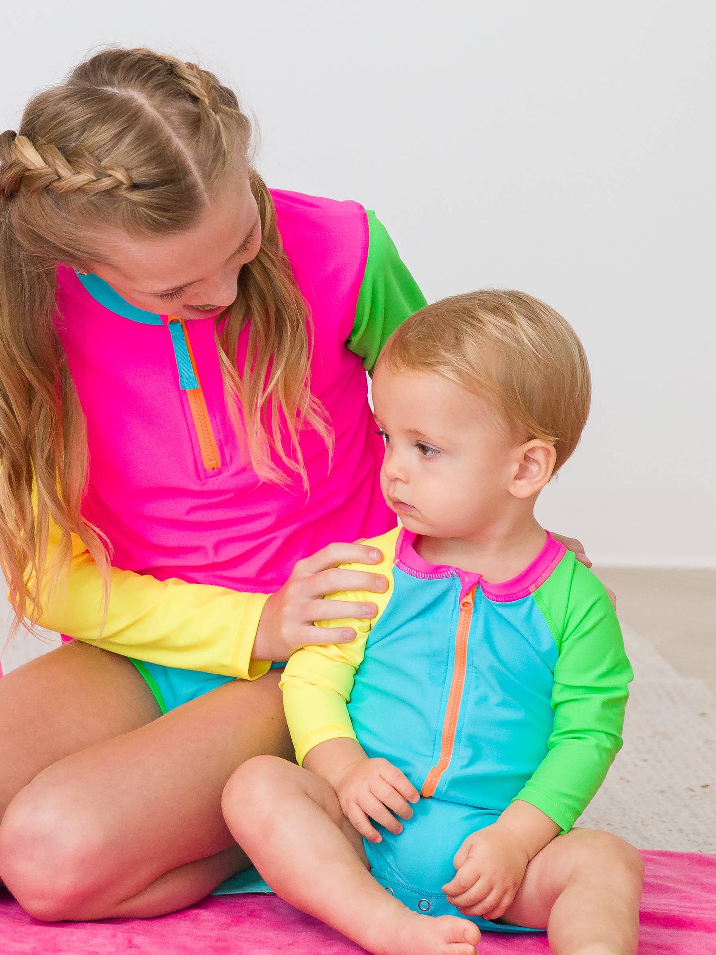 Hi-Vis Long Sleeve Rash Guard Swimsuit