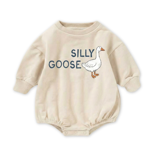 Organic Cotton  Silly Goose Bubble Romper
