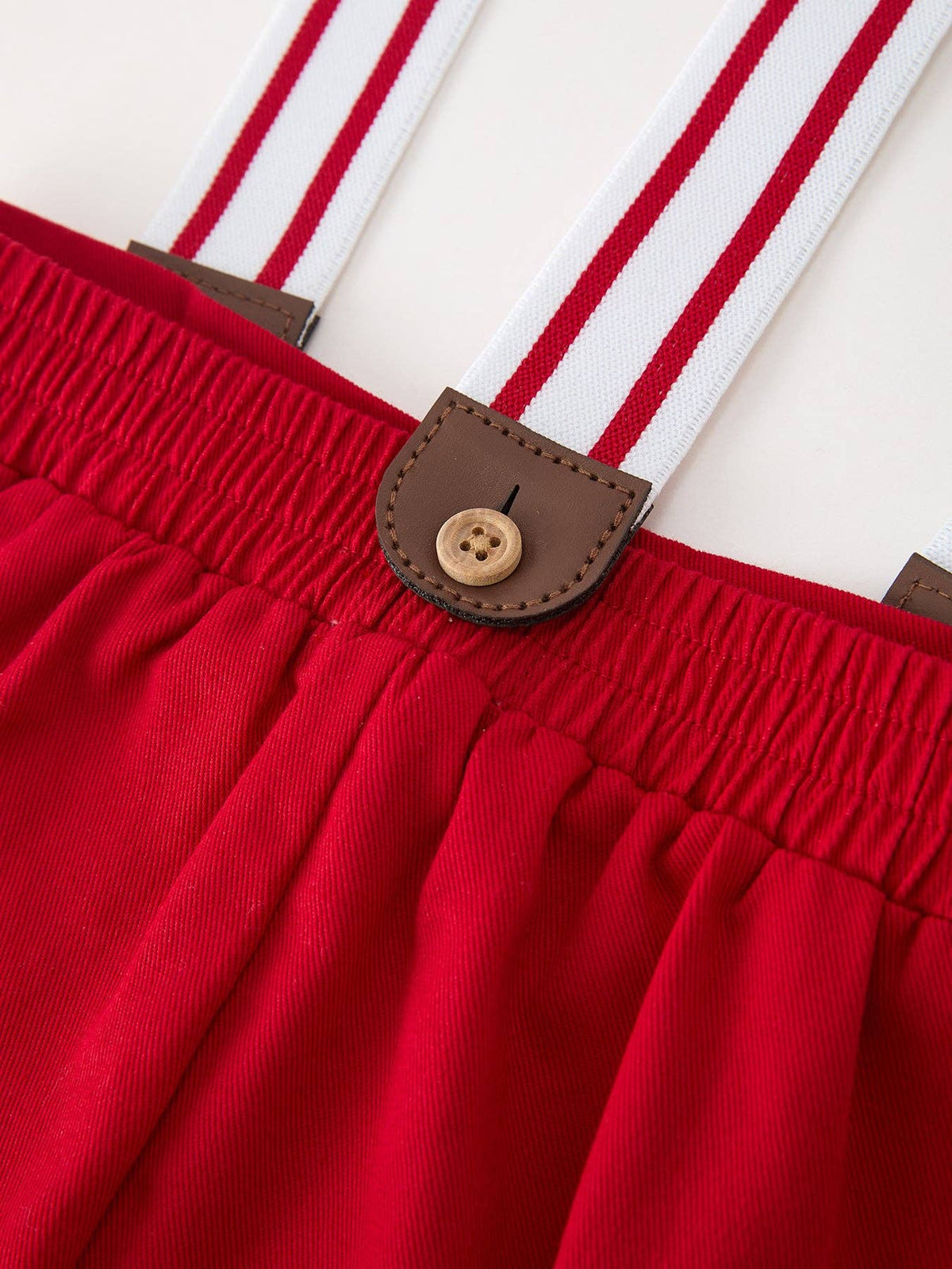 Christmas Shirt & Suspender Pants Set