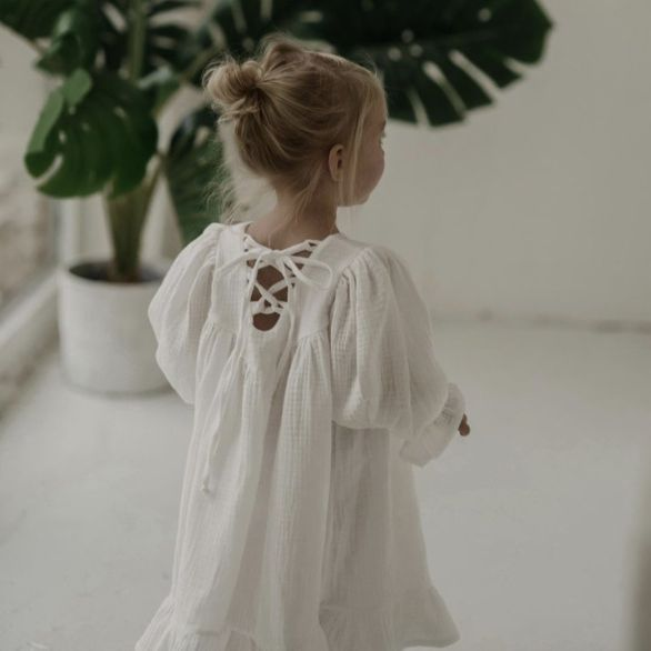 Flowing Organic Muslin Dress