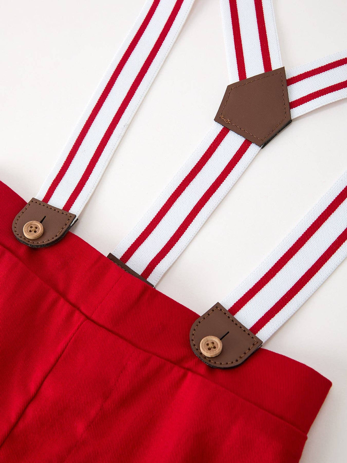 Christmas Shirt & Suspender Pants Set