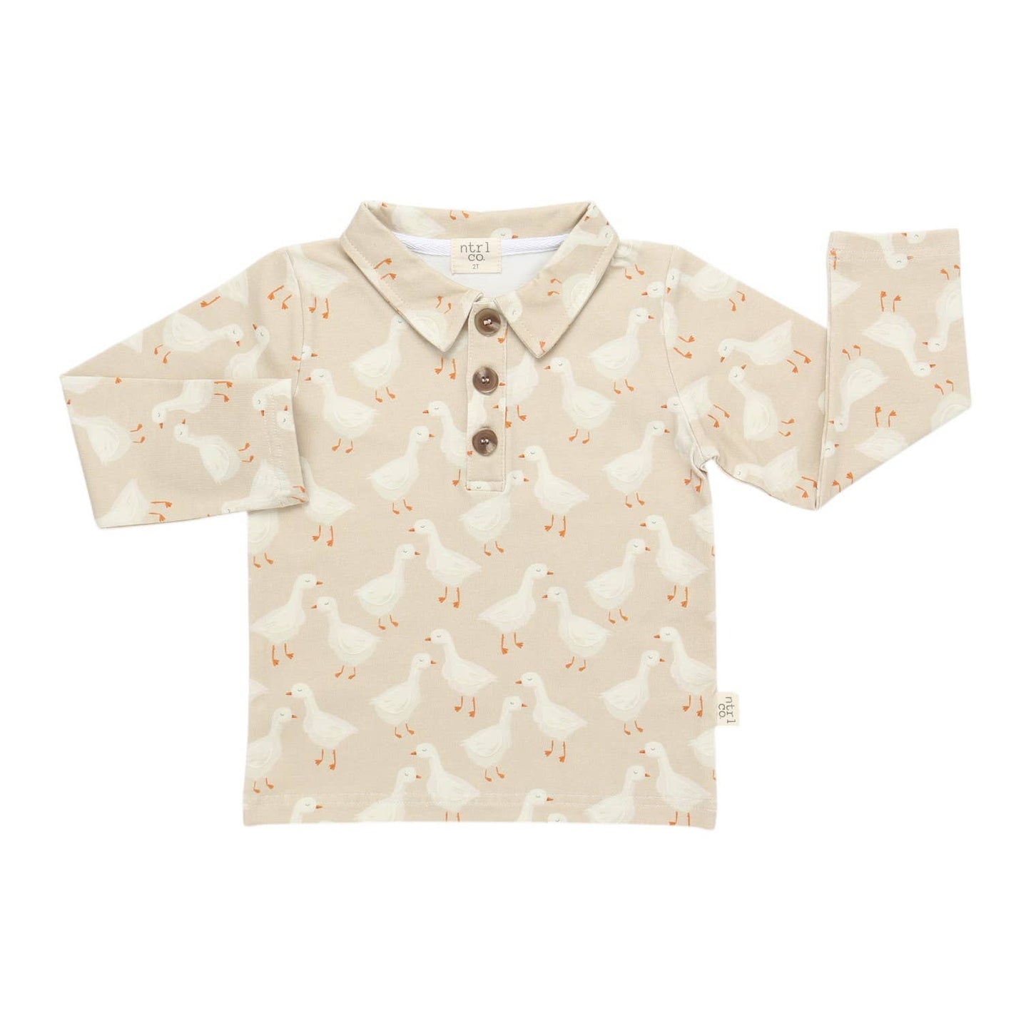 Silly Goose Long Sleeve Polo