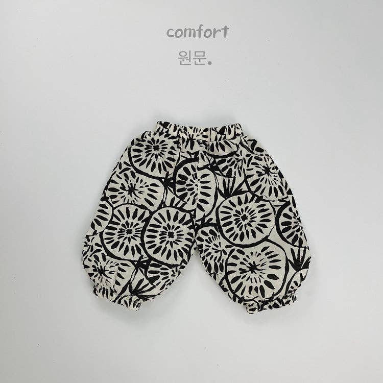 Patterned Lightweight Cotton Balloon Pants