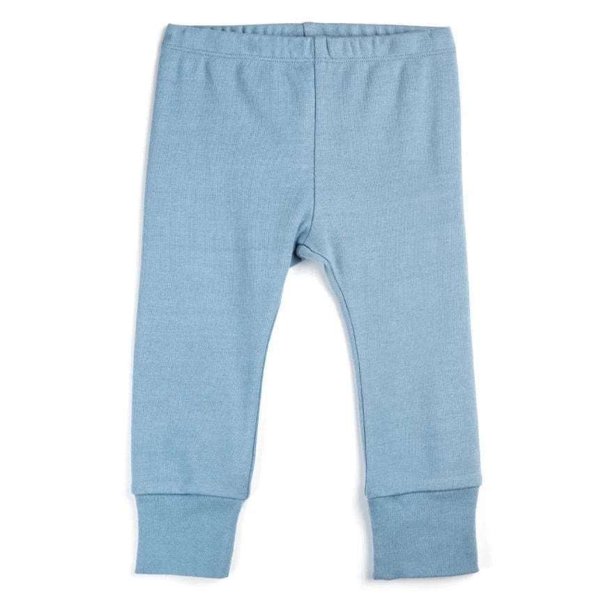 Organic baby pants worn lifestyle view
