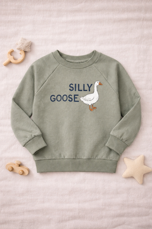 Organic Cotton Silly Goose Crewneck