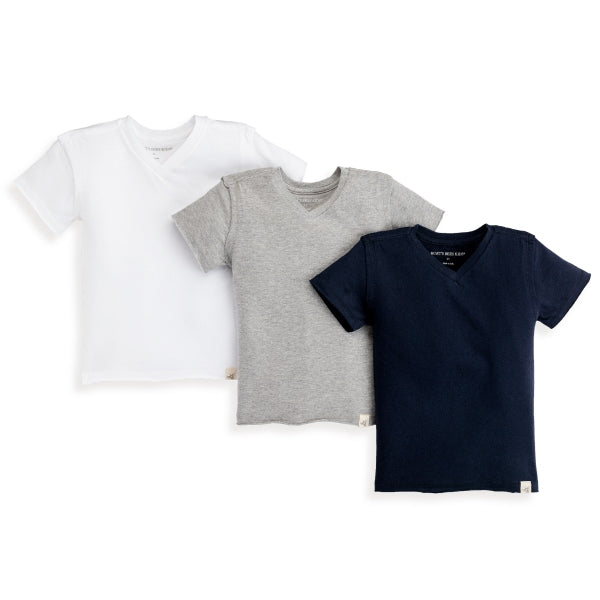 Organic Cotton V-Neck Plain Tee