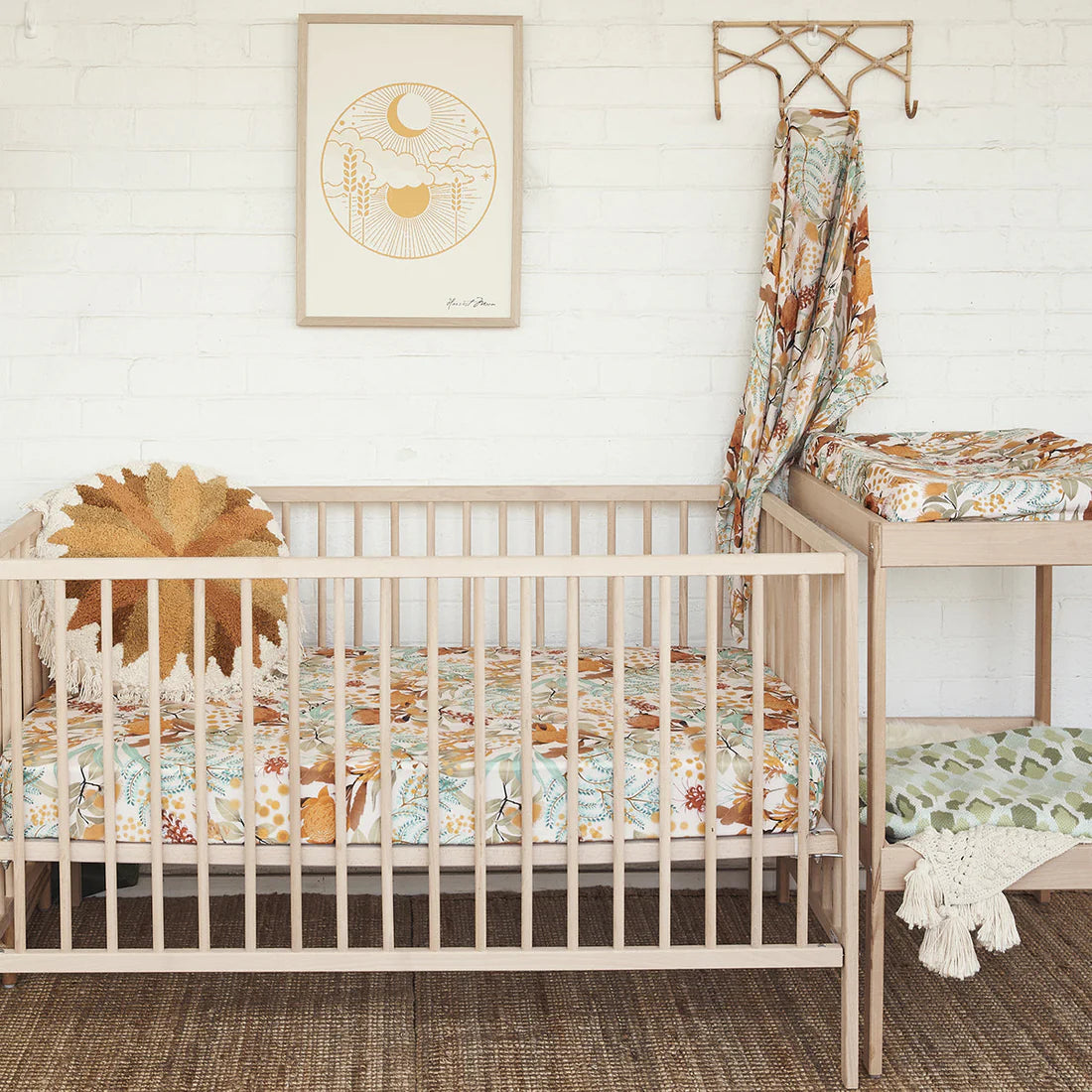 Wattle Wander Bamboo & Organic Cotton Swaddle